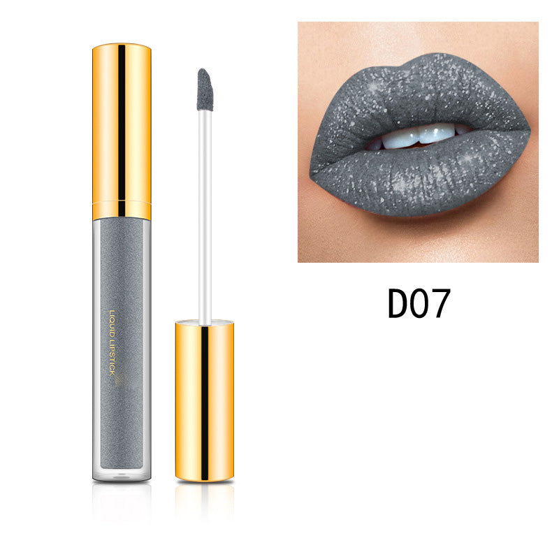 HETE COOP-Métallique Vleitable Diamond Glitter Lipstick