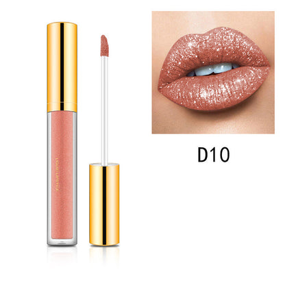 HETE COOP-Métallique Vleitable Diamond Glitter Lipstick