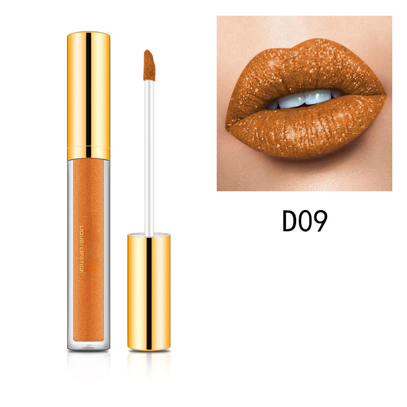 HETE COOP-Métallique Vleitable Diamond Glitter Lipstick