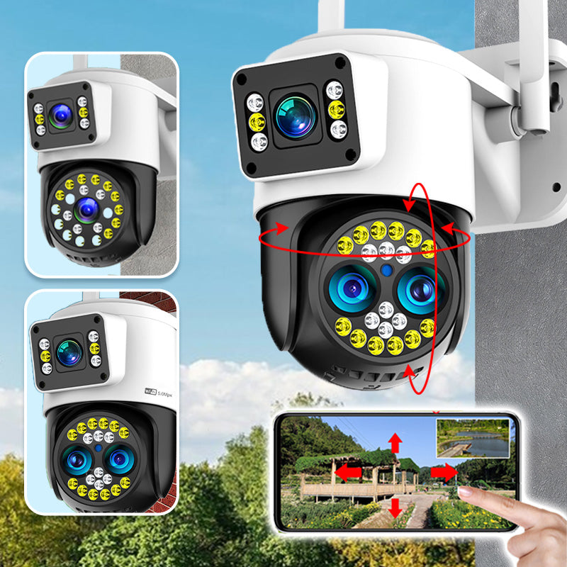 ✈️Envío gratuito para todos los modelos.📦Cámara de vigilancia HD con visión nocturna y pantalla dual