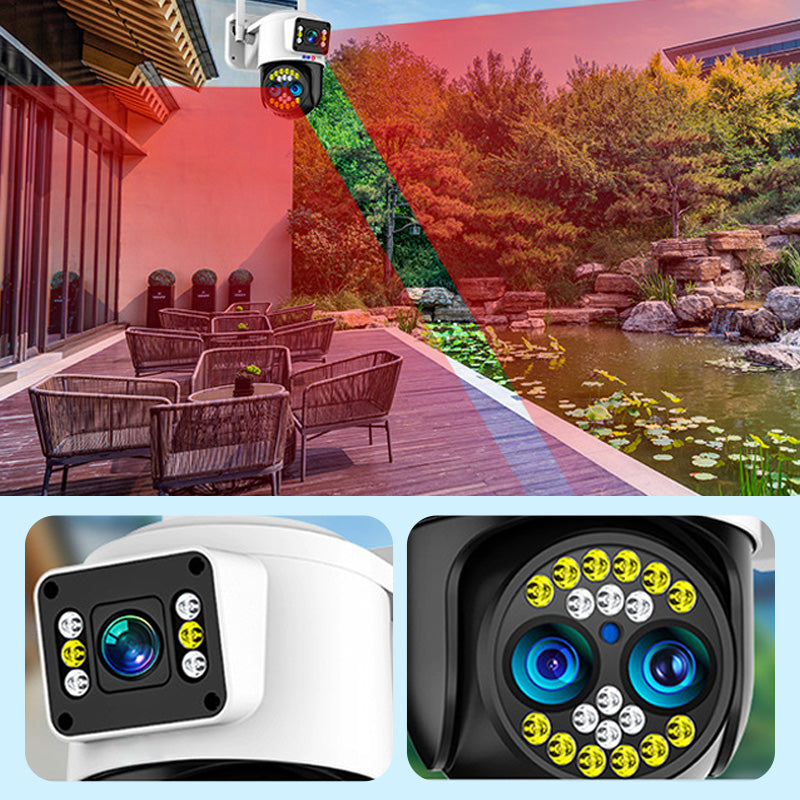 ✈️Envío gratuito para todos los modelos.📦Cámara de vigilancia HD con visión nocturna y pantalla dual
