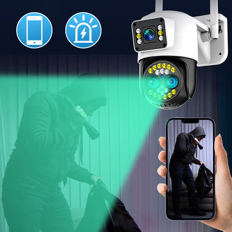 ✈️Envío gratuito para todos los modelos.📦Cámara de vigilancia HD con visión nocturna y pantalla dual