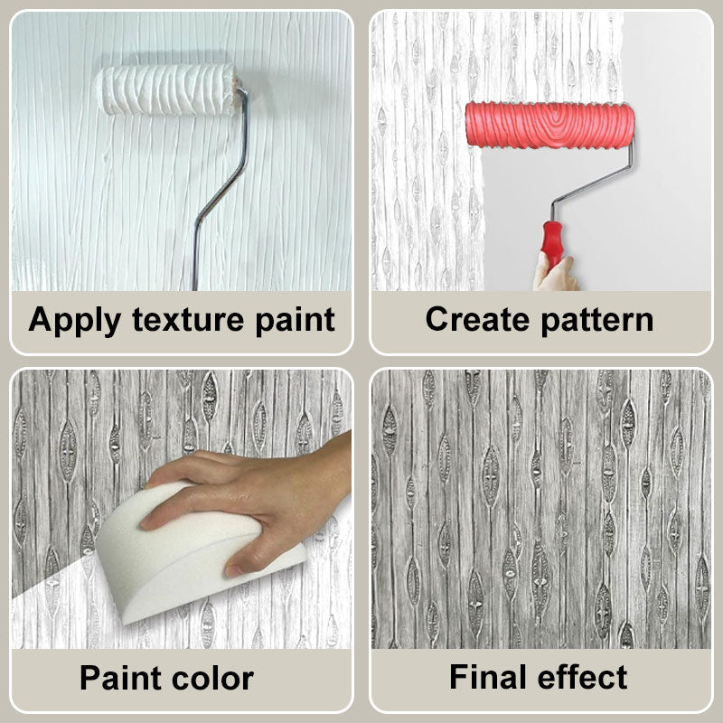 🔥Nuovo design 2024🔥Rullo per pittura con motivo a rilievo per decorazioni murali