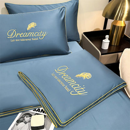 Washable, cooling 4-part bed linen