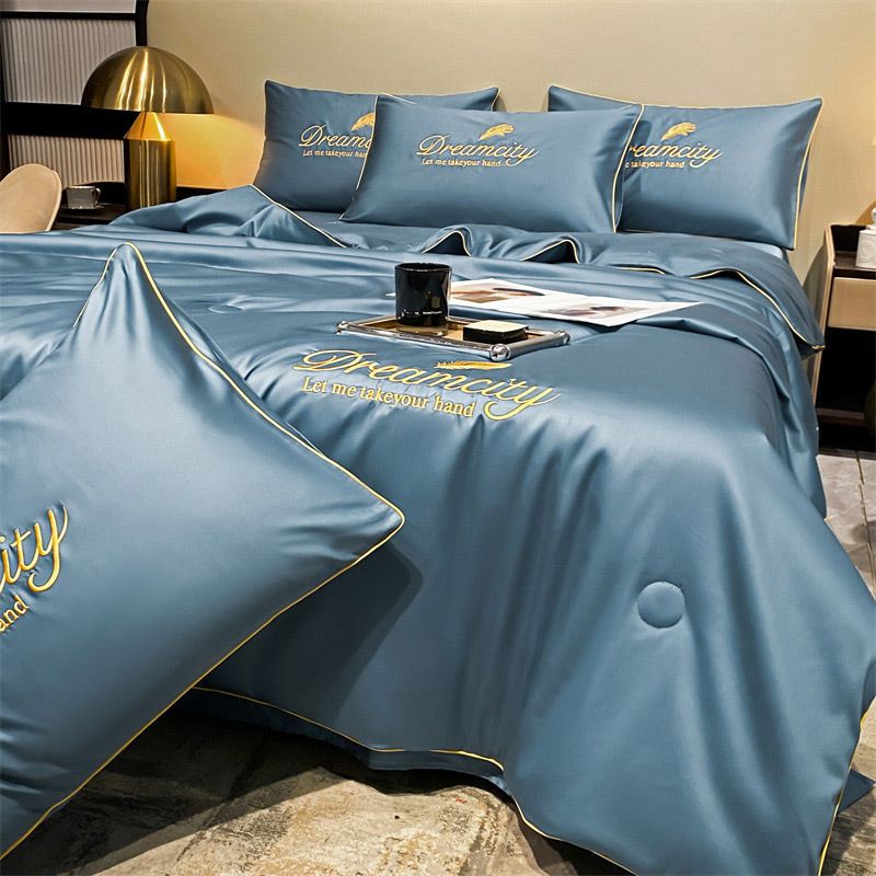 Washable, cooling 4-part bed linen