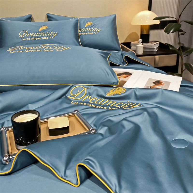 Washable, cooling 4-part bed linen