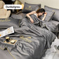 Linge de lit lavable et refroidissant en 4 parties