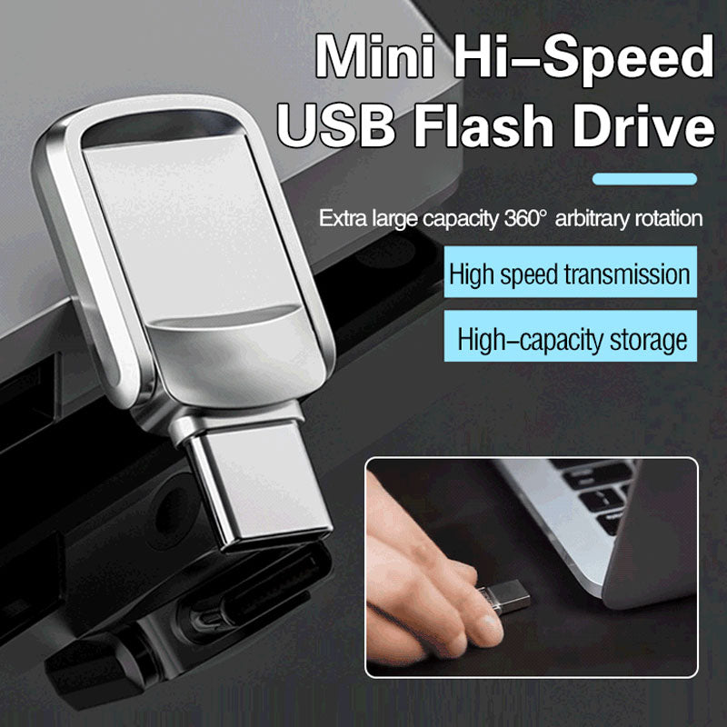 Høyhastighets USB-flash-stasjon med to grensesnitt