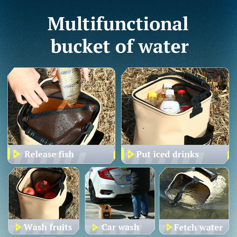 🐟🧺Multifunksjonell sammenleggbar fiskebøtte