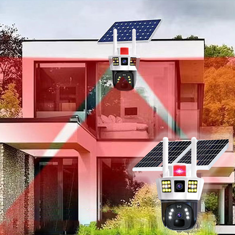 🔥Soldrevet vanntett overvåkingskamera