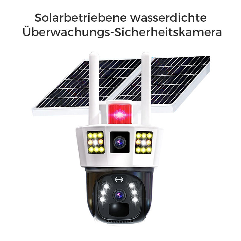 🔥Soldrevet vanntett overvåkingskamera
