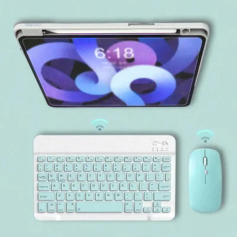 Set di bluetooth wireless: tastiera e mouse rumorosi
