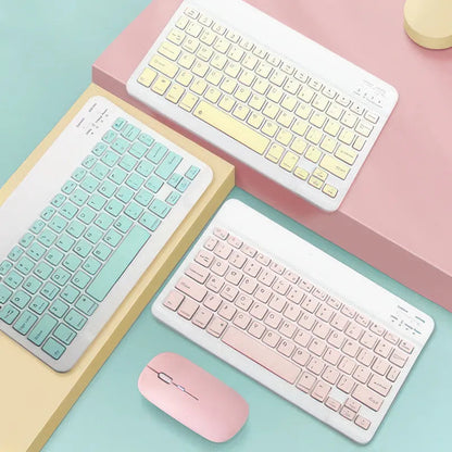 Set di bluetooth wireless: tastiera e mouse rumorosi