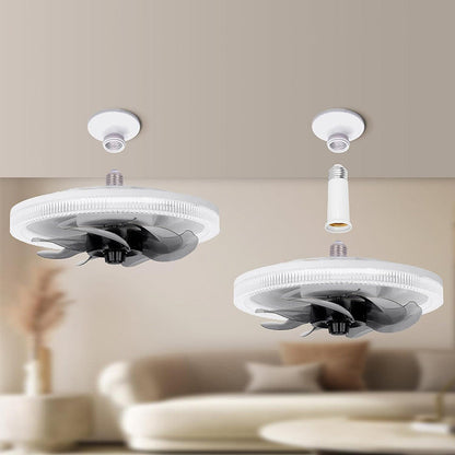 🌞50% Rabatt!💡2-in-1 dimmbare Deckenventilatorlampe mit Fernbedienung – Leise, verstellbar und platzsparend