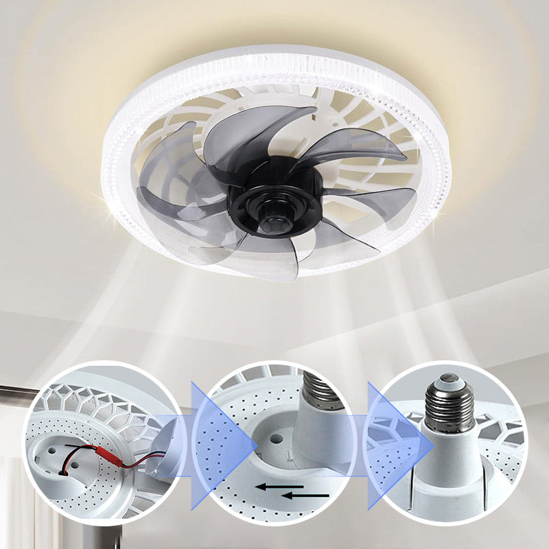 🌞50% Rabatt!💡2-in-1 dimmbare Deckenventilatorlampe mit Fernbedienung – Leise, verstellbar und platzsparend