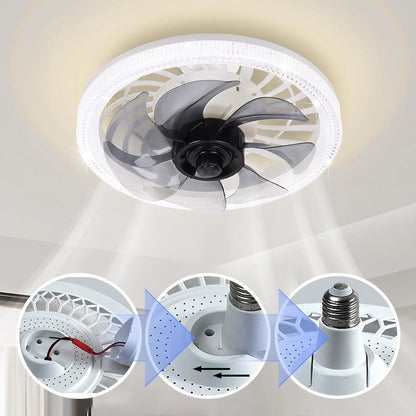 🌞50% Rabatt!💡2-in-1 dimmbare Deckenventilatorlampe mit Fernbedienung – Leise, verstellbar und platzsparend