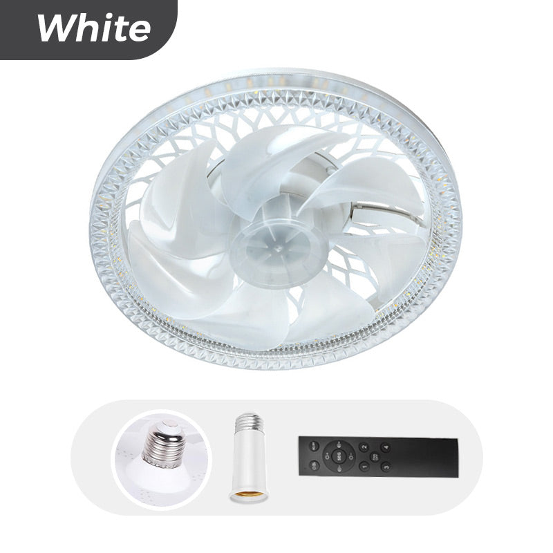 🌞50% Rabatt!💡2-in-1 dimmbare Deckenventilatorlampe mit Fernbedienung – Leise, verstellbar und platzsparend