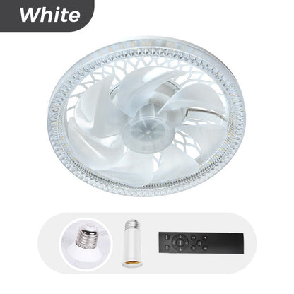 🌞50% Rabatt!💡2-in-1 dimmbare Deckenventilatorlampe mit Fernbedienung – Leise, verstellbar und platzsparend