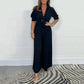 💛Einfarbiger Plissee-Jumpsuit für Damen