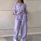 🌸50% Rabatt🔥Damen 2 Stück Outfits Button Down Hemd & Hose