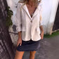 🔥50% Rabatt auf den heißen Verkauf🔥Leichter Sommer-Baumwoll-Leinen-Blazer für Damen