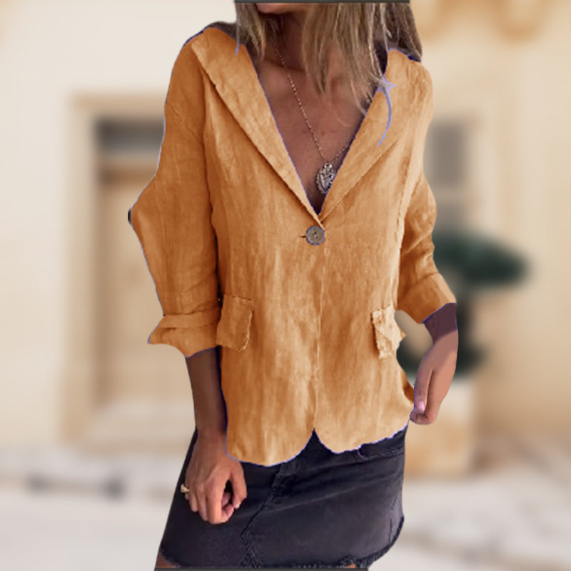 🔥50% off hot sale🔥Lightweight summer cotton-linen blazer for women