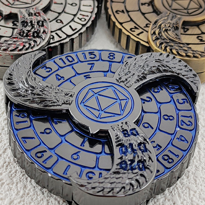 Cubos de ruleta 7 en 1 con decoración de dragones