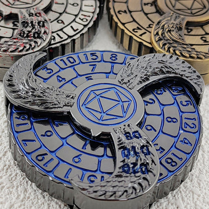 Cubos de ruleta 7 en 1 con decoración de dragones