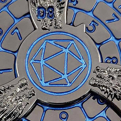 Cubos de ruleta 7 en 1 con decoración de dragones