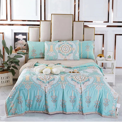 Cooling soft summer blanket