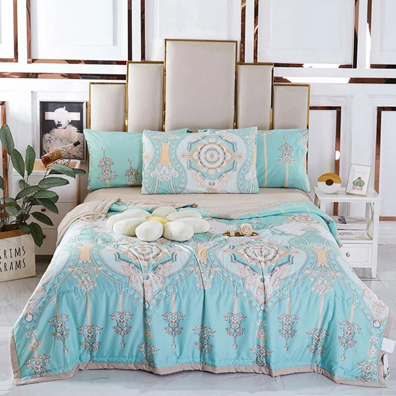Cooling soft summer blanket