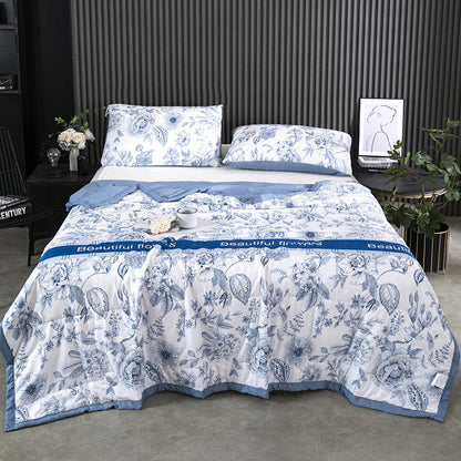 Cooling soft summer blanket