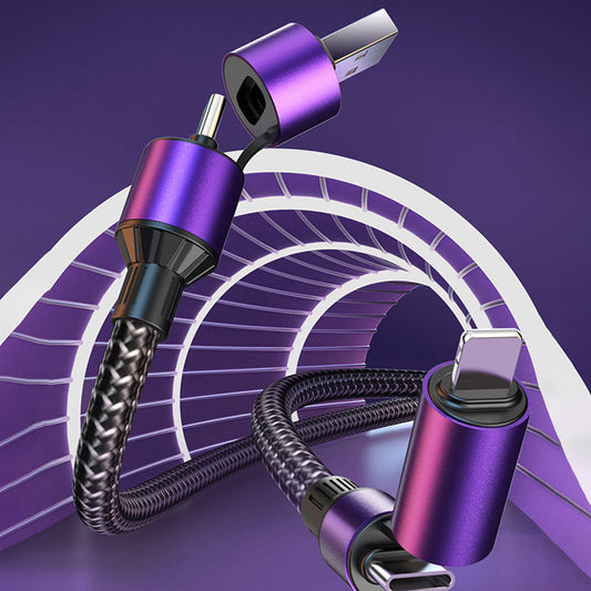 100В Брзо пуњење 4-ин-1 кабл типа Ц у муње