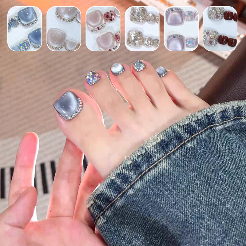 14 feuilles carrées des ongles pour rester sur