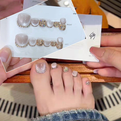 14 feuilles carrées des ongles pour rester sur