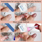 14 hojas de uñas cuadradas para pegarse