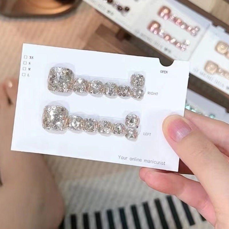 14 feuilles carrées des ongles pour rester sur