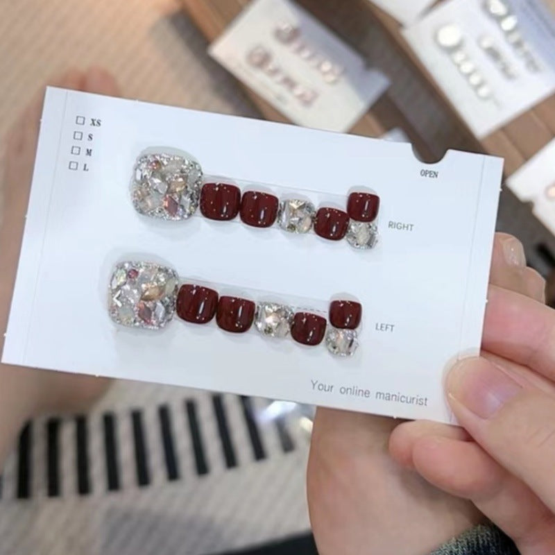 14 feuilles carrées des ongles pour rester sur