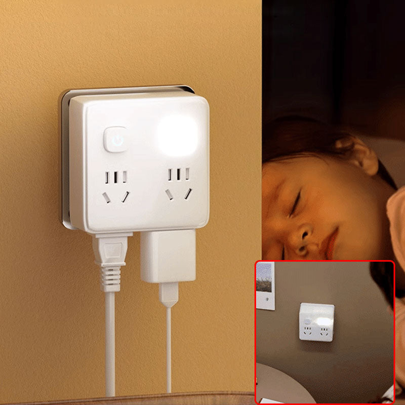 Convertitore a 2 pacchetti multifunzionali con luce notturna