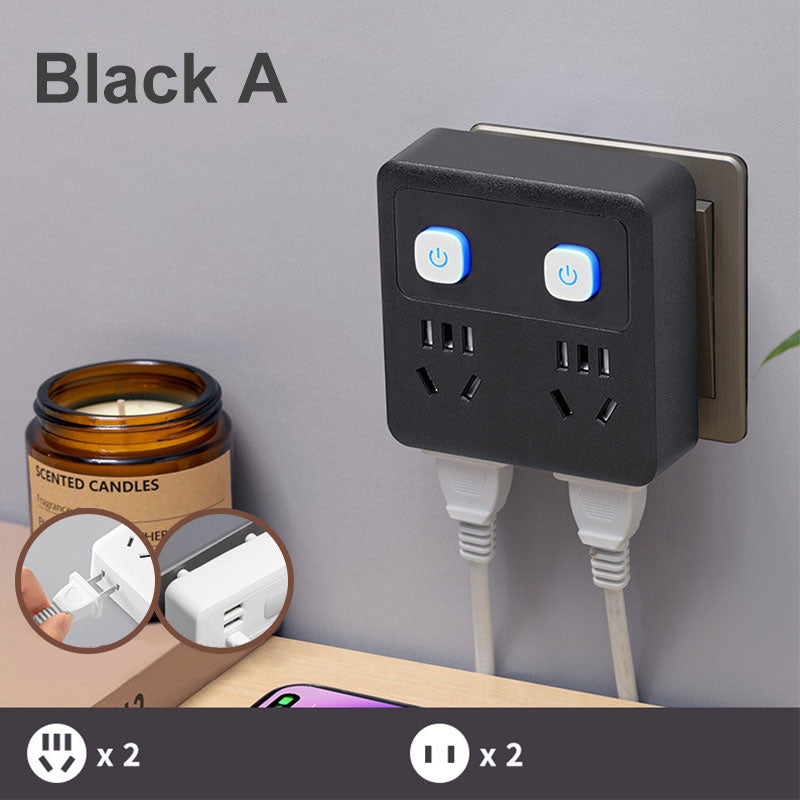 Convertitore a 2 pacchetti multifunzionali con luce notturna