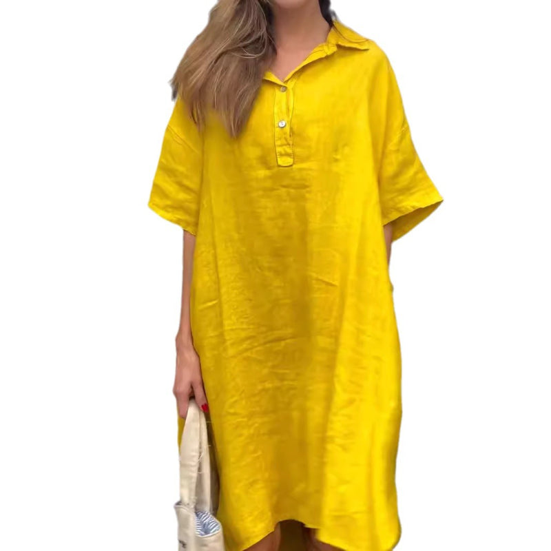 🌺Oversized midi-jurk met zakje