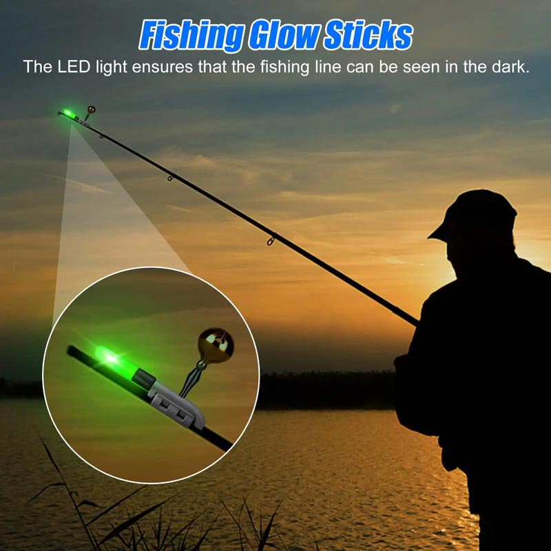 Fiskestang LED -lys med sommerklokke