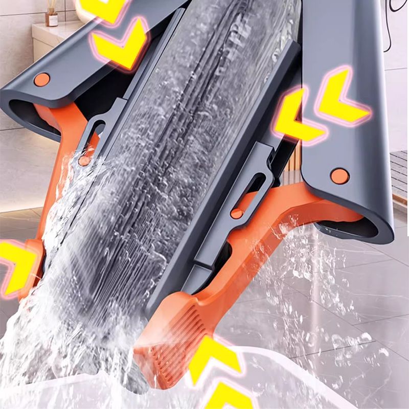 Powerful cleaning, folded, absorbent mop