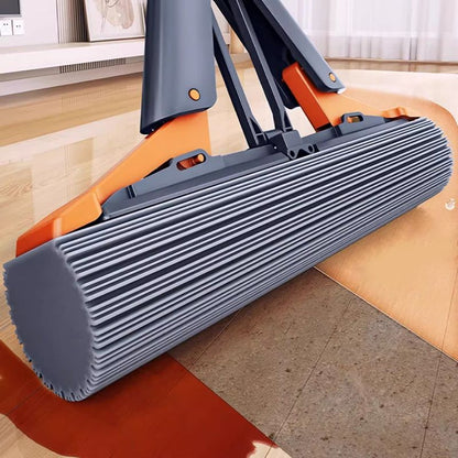 Powerful cleaning, folded, absorbent mop
