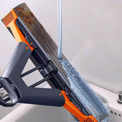 Powerful cleaning, folded, absorbent mop