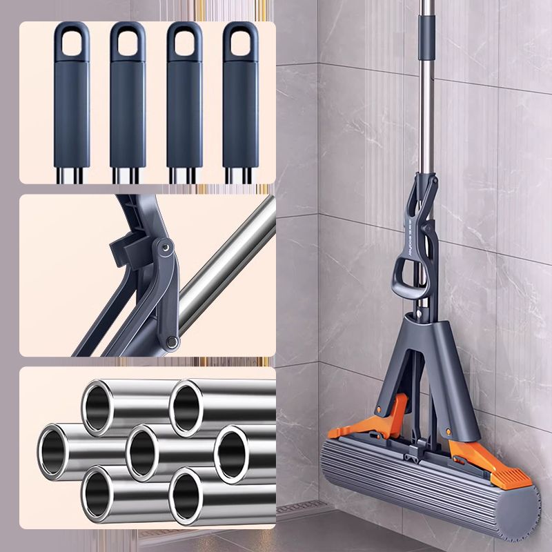 Powerful cleaning, folded, absorbent mop