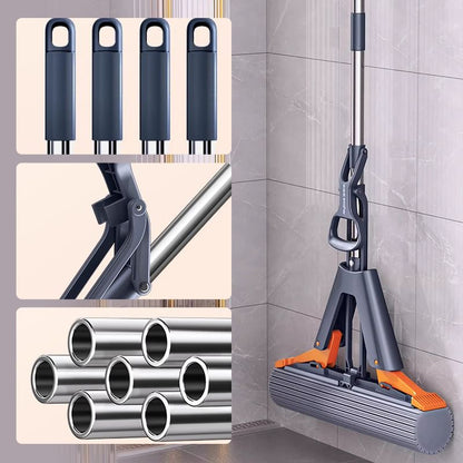 Powerful cleaning, folded, absorbent mop