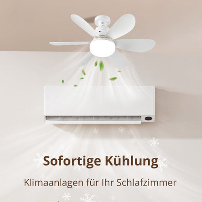 Ventilateur de plafond pour une utilisation à domicile avec un contrôle léger et télécommandé