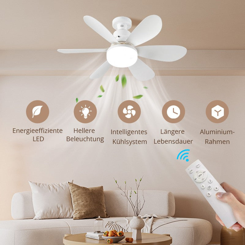 Ventilateur de plafond pour une utilisation à domicile avec un contrôle léger et télécommandé