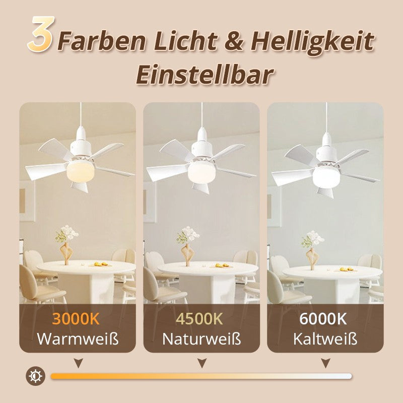Ventilateur de plafond pour une utilisation à domicile avec un contrôle léger et télécommandé
